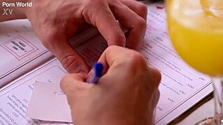 Flirtatious waitress Lia Lin has first date fucking with customer GP3199 in bedroom