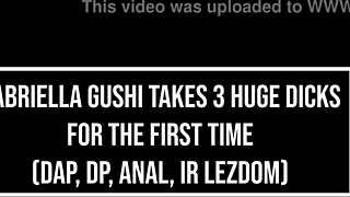 gabriella gushi first time fucked by 3 guys double penetration interracial brazilian black monster cock spanking buttplug