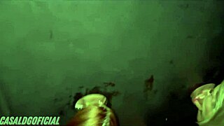 Friends enjoying a swing house glory hole experience