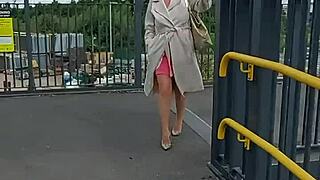 Daring Jasmin69 Performs Oral In Public Outdoor Webcam Dare