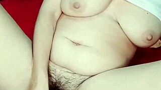 Petite Latina amateur inserts large dildo deep into her vagina for intense orgasm