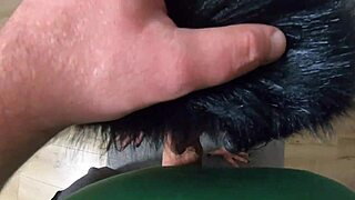 I love to suck and fuck wildly with this furhooded down jacket on