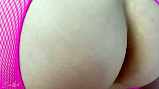 Fucked my horny stepsis in stockings after catching her masturbating with toys in the bedroom reverse cowgirl creampie