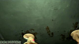 Friends enjoying a swing house glory hole experience