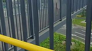 Daring Jasmin69 Performs Oral In Public Outdoor Webcam Dare