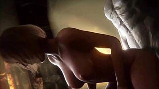 Resident Evil Ashley Performs Striptease With Clothes Ripped