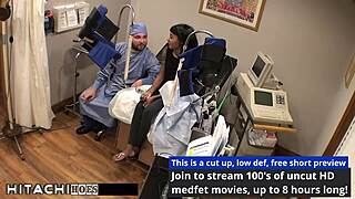 Intriguing doctor uses vibrator on patient for intense orgasm therapy
