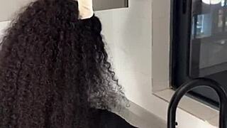 Ebony Maid Caught Riding Boss's Monster Cock! Full Video on Xred!