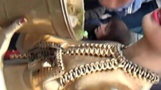 osu kinpun show costume slips, nipples visible