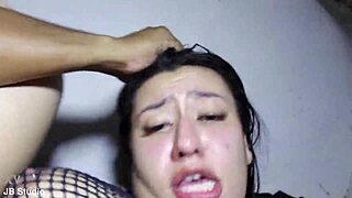 Ninfomaniaca giving it in the basement interracial slut