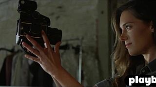 perfect all natural babe strips naked exposing big tits ass and sexy body after striptease