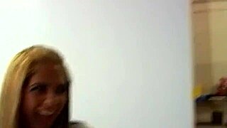 Carmel Moore Seduces Boyfriend's Huge Cock Into Her Tight Shaved Pussy On Bed