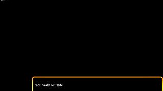 Redhead teen plays homemade family game with amateurs