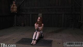 Tossed up hotty is punished in the garage