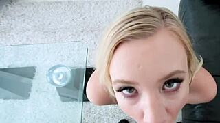 Teaching My Inexperienced Stepsister Bailey Brooke To Suck A Cock