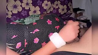 Young latina friend ready for penetration at party