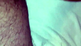 Solo stress release leads to intense cum.