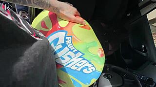 Big Ass Ebony Gets Fucked Through Shorts Hole On Car Wash Way