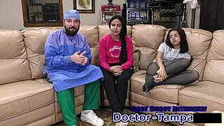 Does the Latina pass the pre-employment physical with assfucking?