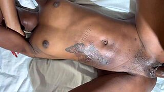 Stepsister bends over for wet pussy fucking