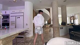 can this hot milf lure her neighbor inside for a fuck?