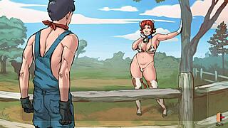 Sally's lactating cowgirl ride with her best friend