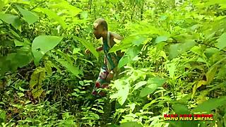 that amateur bbw babe is having hardcore sex in the bush on vacation