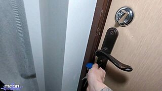 caught friend's mom in stockings, she takes my virginity with dirty talk