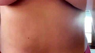 dirty talking chick with huge tits says stroke it