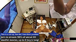 Melany lopez spreads in latex nurse outfit