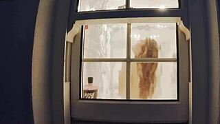 Neighbor Flashes in Shower