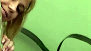 Cutie Fingers Herself On The Stairs