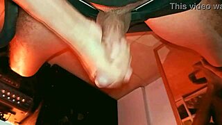 muscular guy moans hard while masturbating his big latino cock leaking in boxers after gym