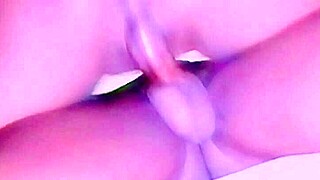 Slim tight pussy lips on skinny babe in wet solo masturbation