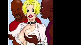 White slut teacher gets fucked by black monster cock in taboo classroom scene