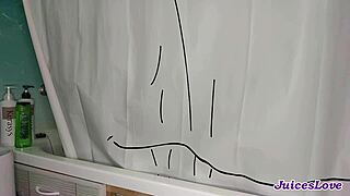 Stepsister catches brother jerking off and sucks him deep with cum on face