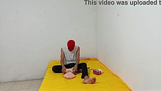 why don't you watch me jerk this monster cock on my best friend's slutty homemade torso?