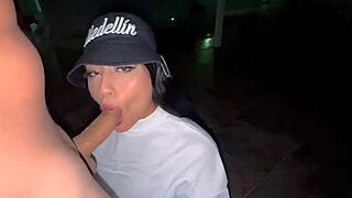 Amateur couple fucks in car, Thalia Restrepo and Felipe Romero can't wait