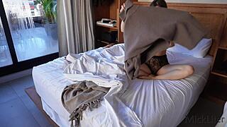 Her big ass woke me up as she saddled my dick