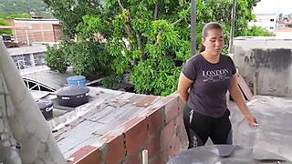 Discovering my stepsister's delicious moves in homemade teen action