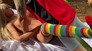 I Craved That Front Pussy Tease With My Dildo Outdoors, Feeling So Sexy And Alone