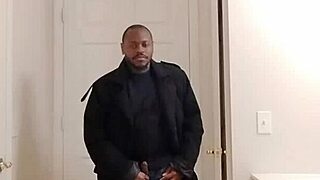 Wife Fantasizes About Girlfriend During Solo Masturbation in Garage, Slow Motion Wet Cum