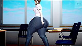 PAWG Teacher Shows Off Big Ass in Class!