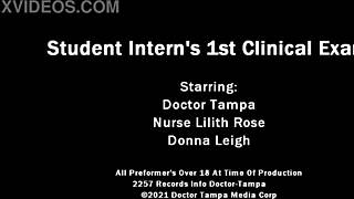 dr tampa student interns first exam