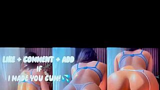 Beautiful Colombian Model Rides Big Black Cock, Ass Filled with Cum