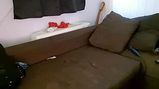 Wanted Production uncut ass fucking on sofa for fans
