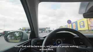 My Hot Stepmother Sucks Cock In Car Park?