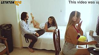 Caught Cheating on My Busty Wife with a Big-Ass Brunette Riding Me to Cum