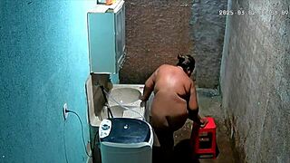 Hidden Camera Mother-in-Law Shaving