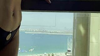 Gorgeous Monika Fox poses in sexy lingerie solo